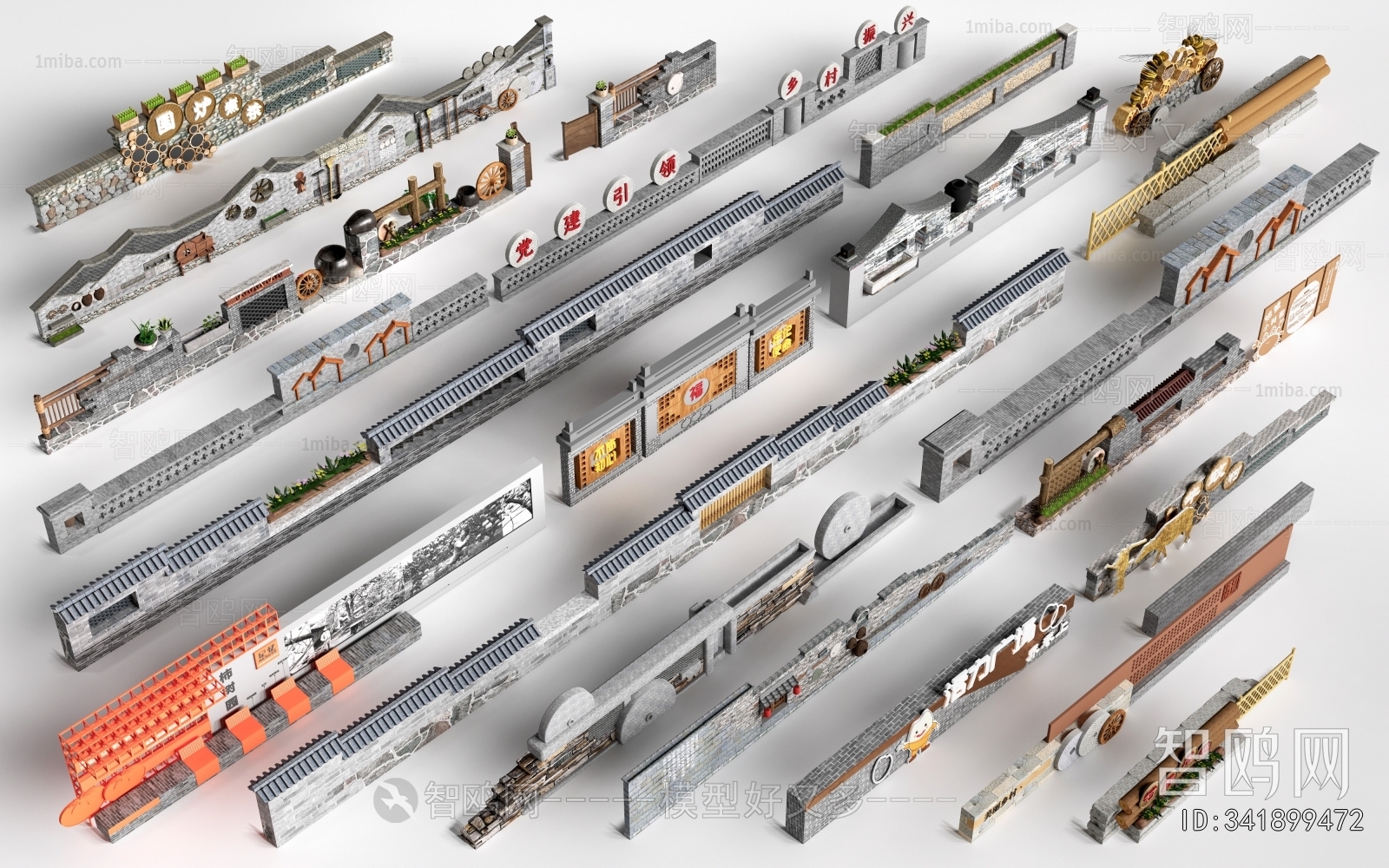 New Chinese Style Landscape Wall