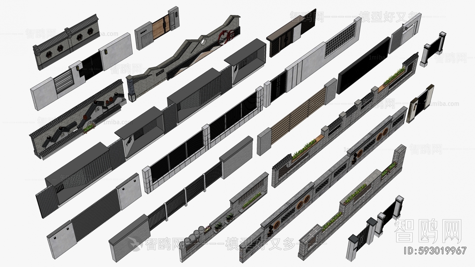 New Chinese Style Landscape Wall