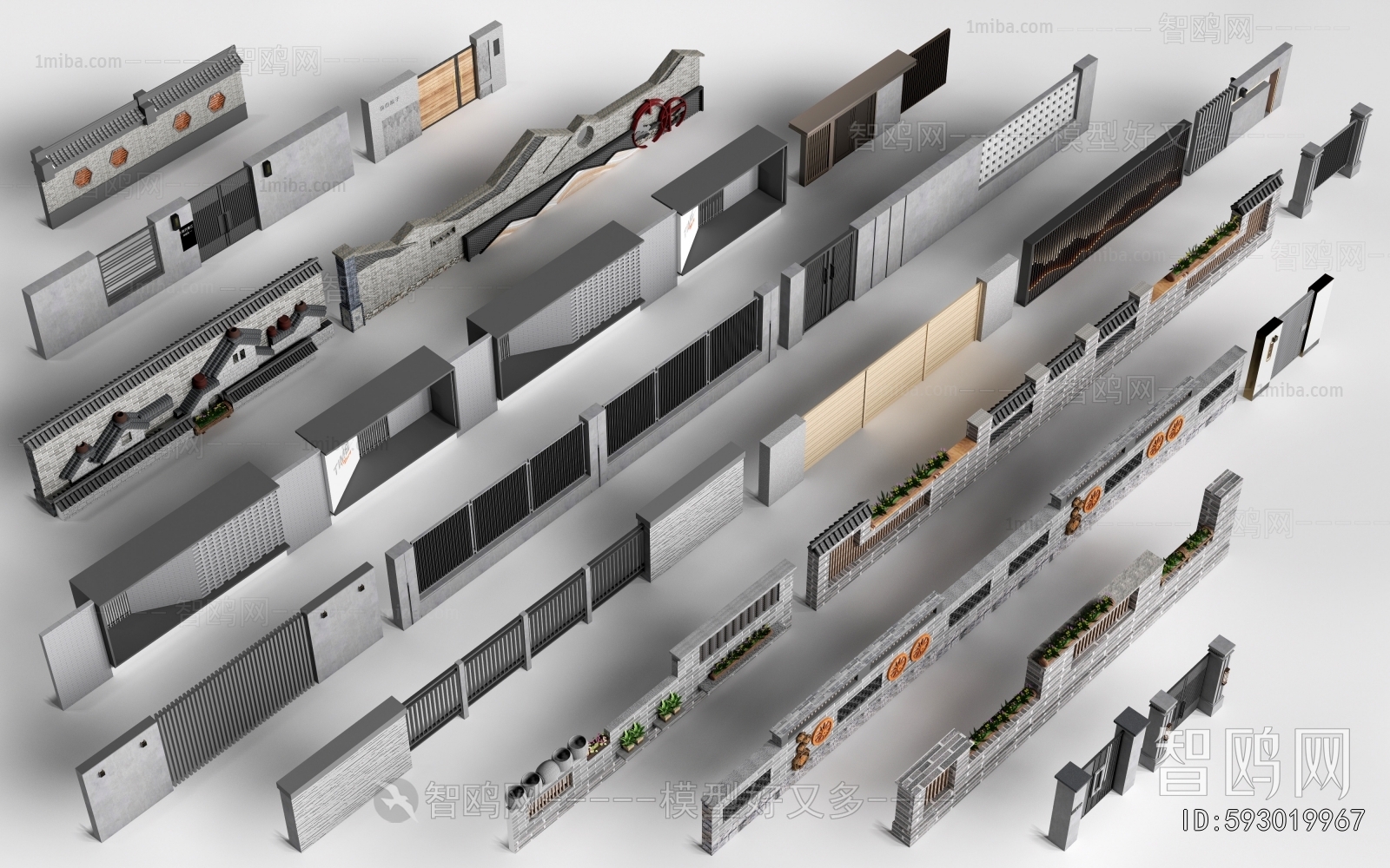 New Chinese Style Landscape Wall