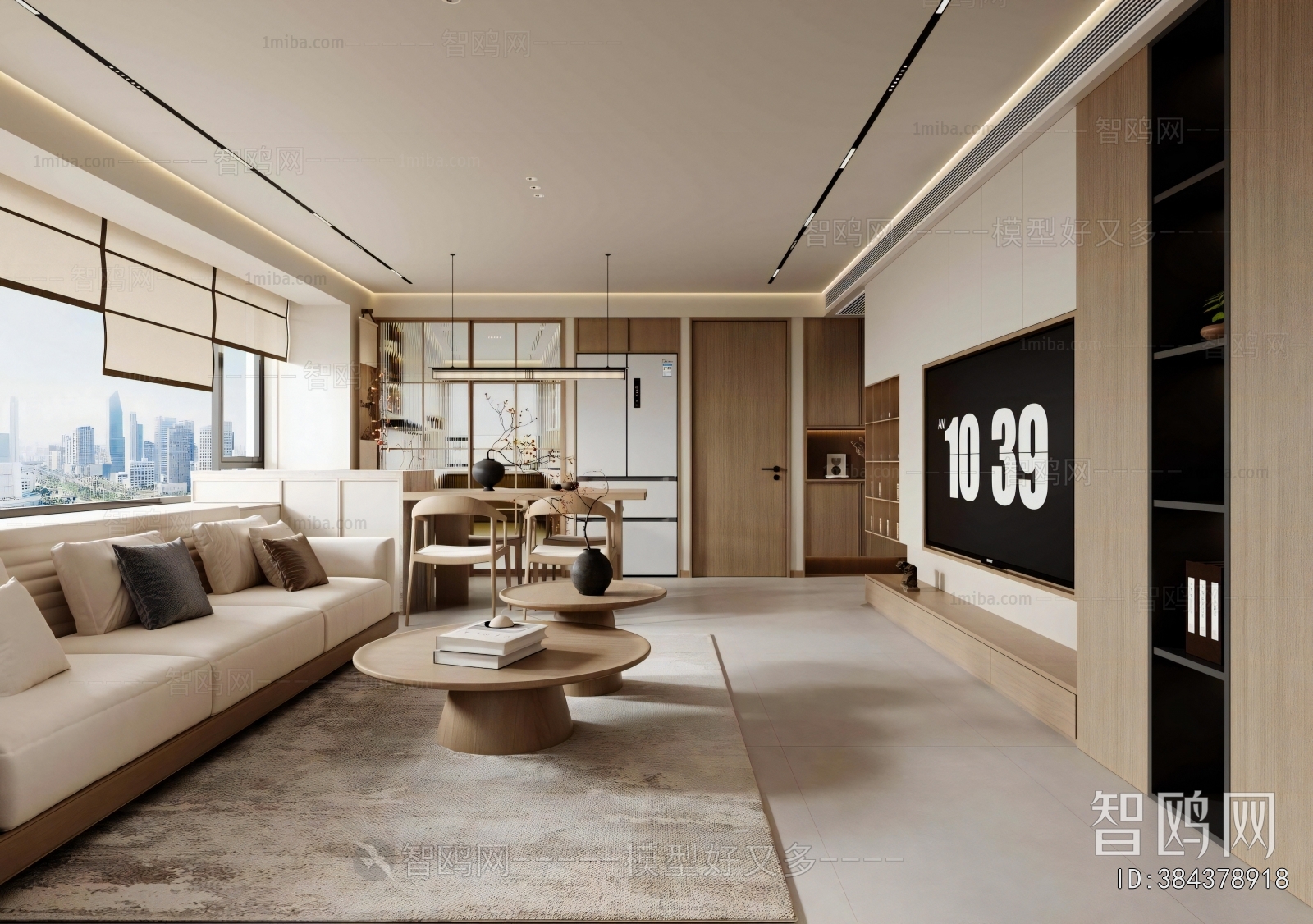 New Chinese Style A Living Room