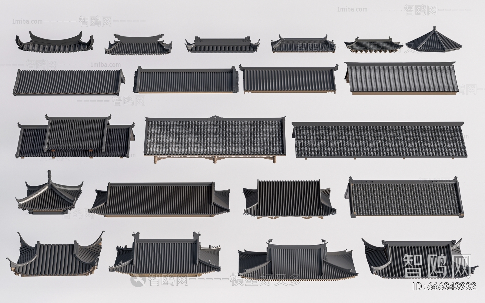 Chinese Style Building Component