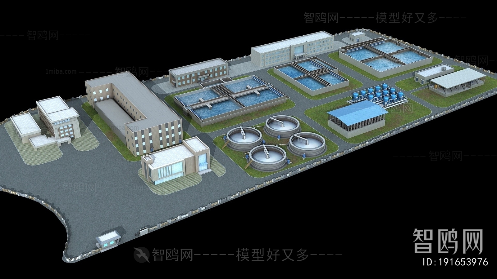 Modern Architectural Bird's-eye View Planning