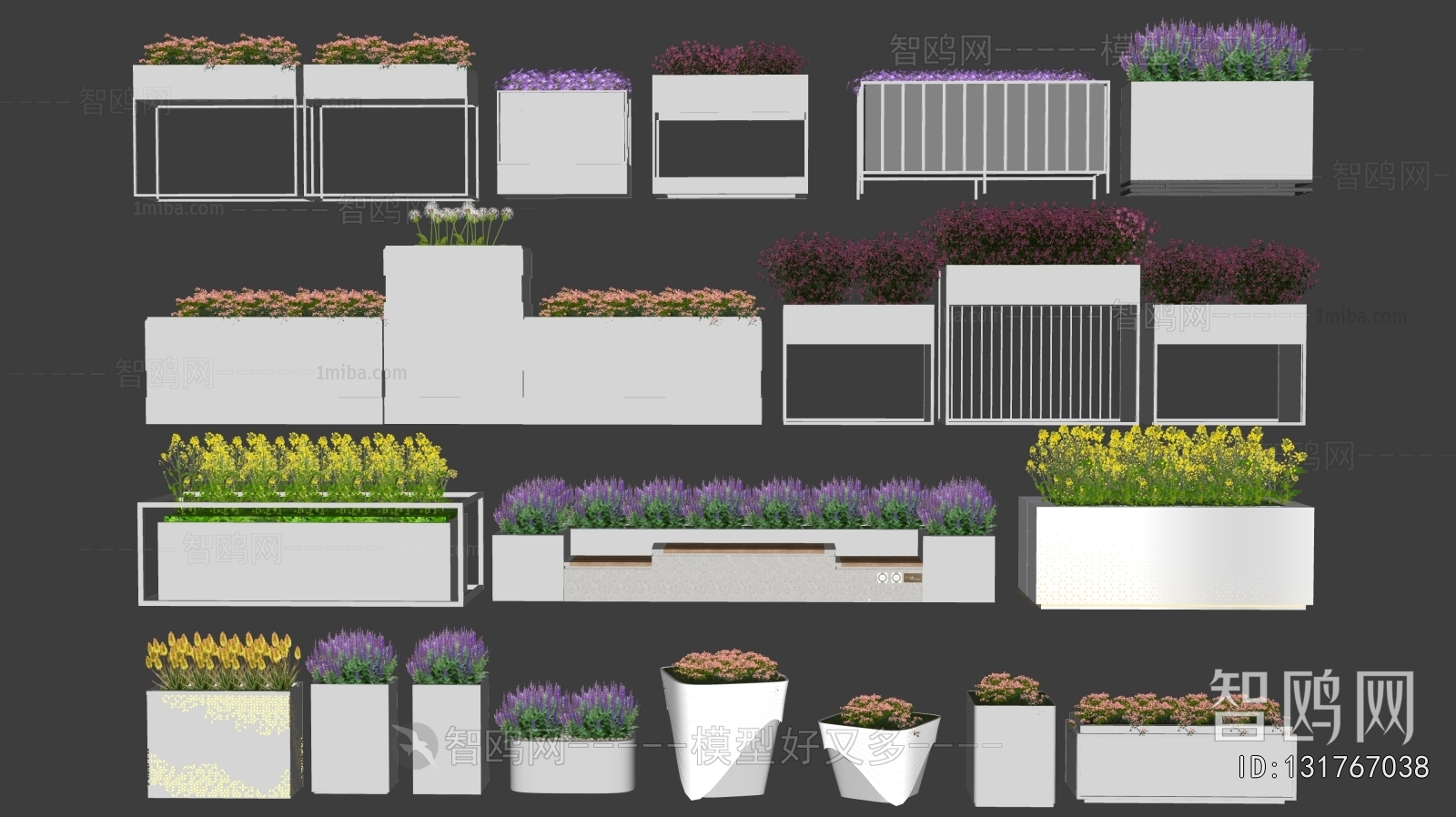 Modern Flower Bed, Flower Bowl, Flower Box