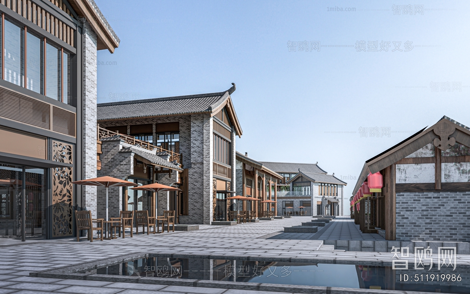 New Chinese Style Commercial Street