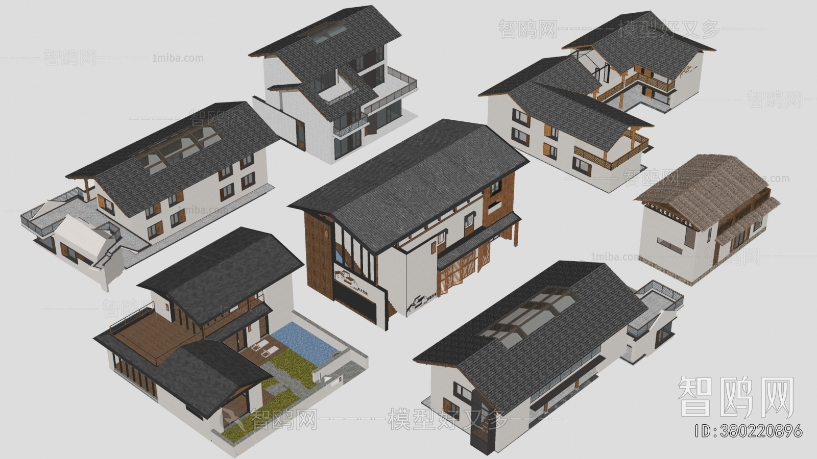 New Chinese Style Appearance Of Commercial Building