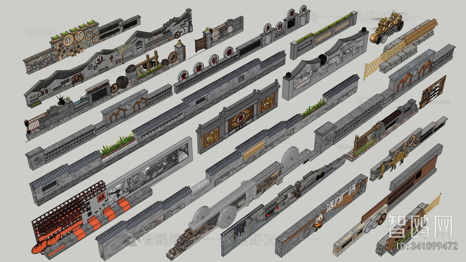 New Chinese Style Landscape Wall