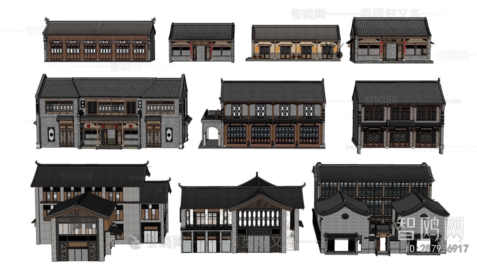 Chinese Style Appearance Of Commercial Building