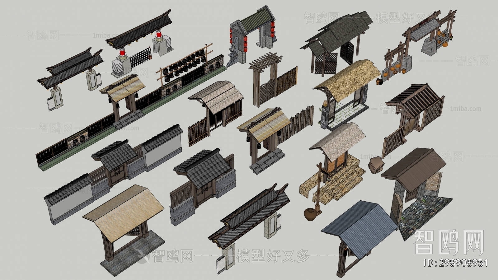 New Chinese Style Decorated Archway