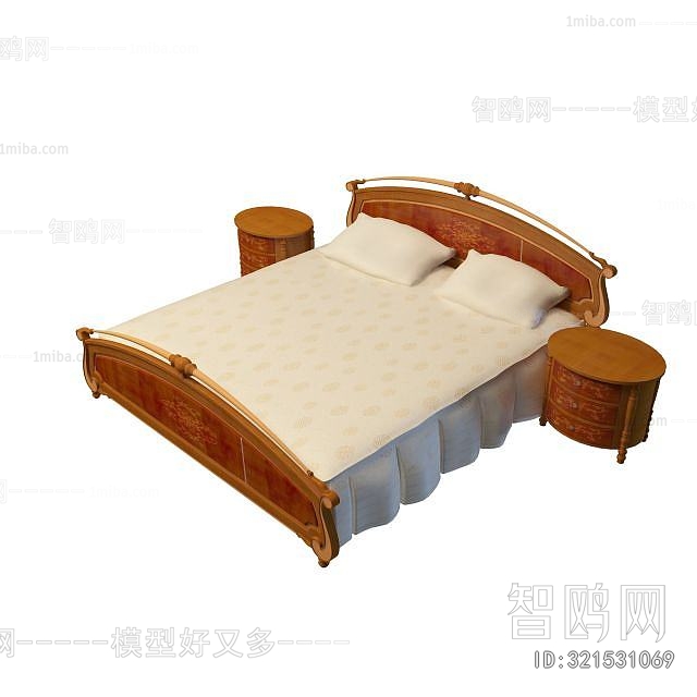 New Chinese Style Double Bed