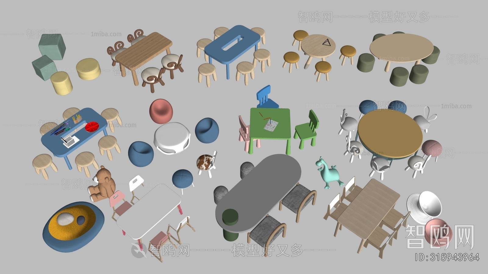 Modern Children's Table/chair