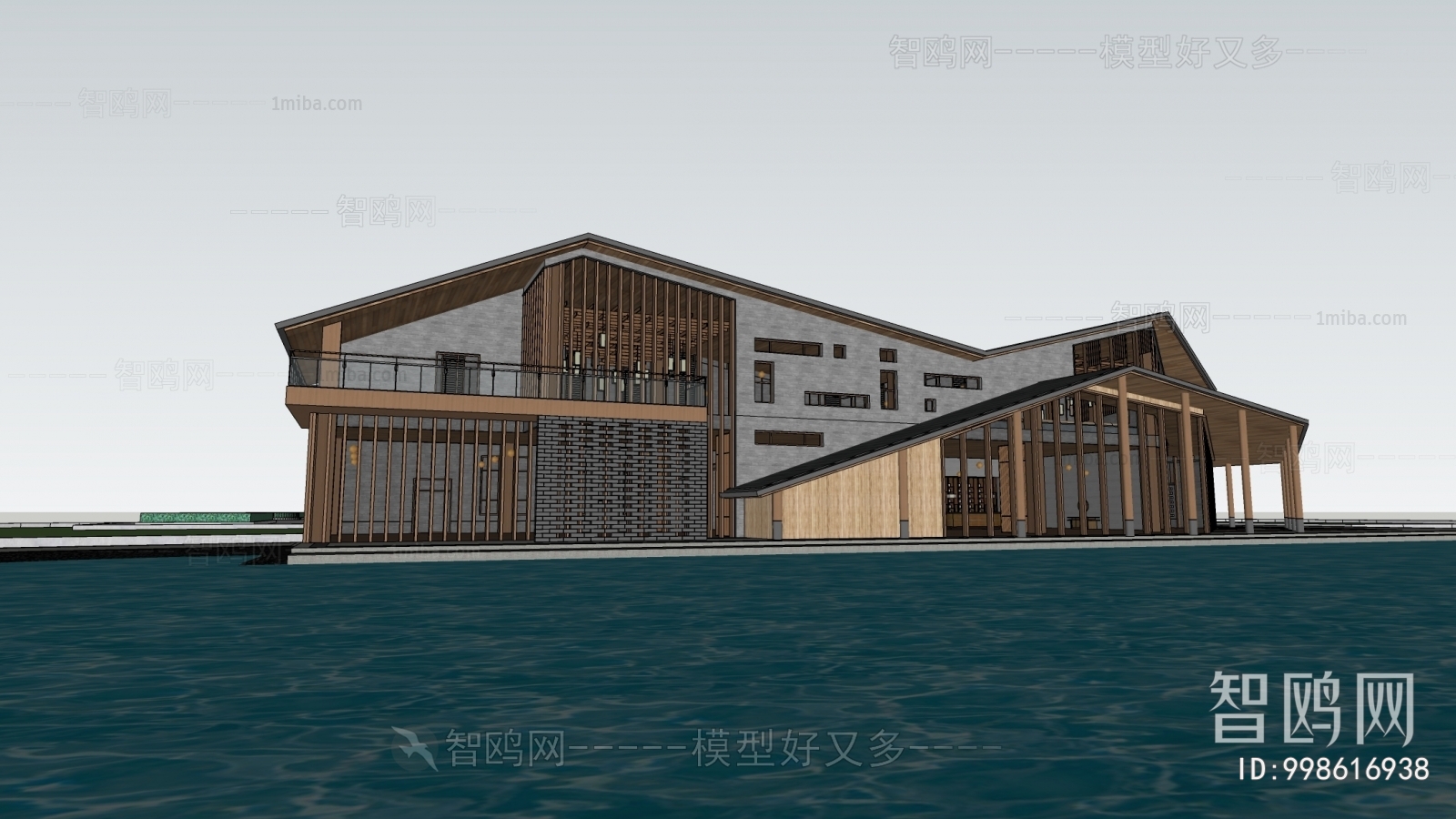 New Chinese Style Architecture Of Artistic Style