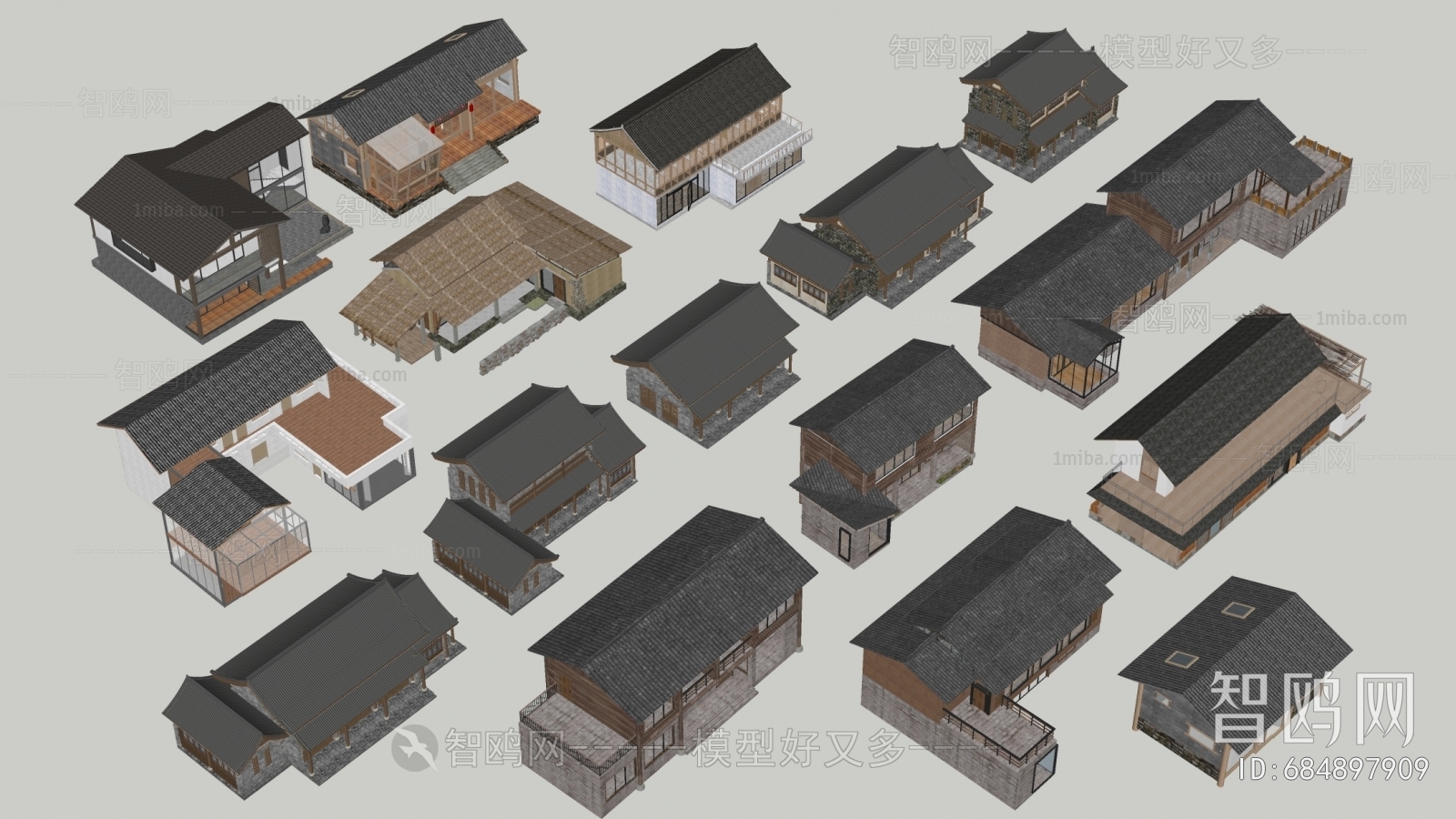 New Chinese Style Appearance Of Commercial Building