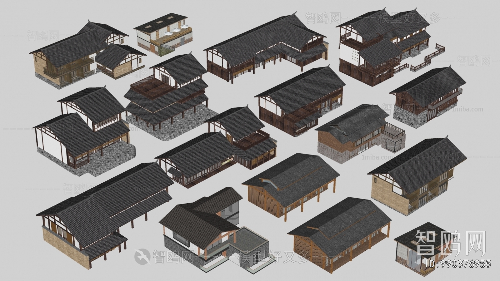 New Chinese Style Appearance Of Commercial Building