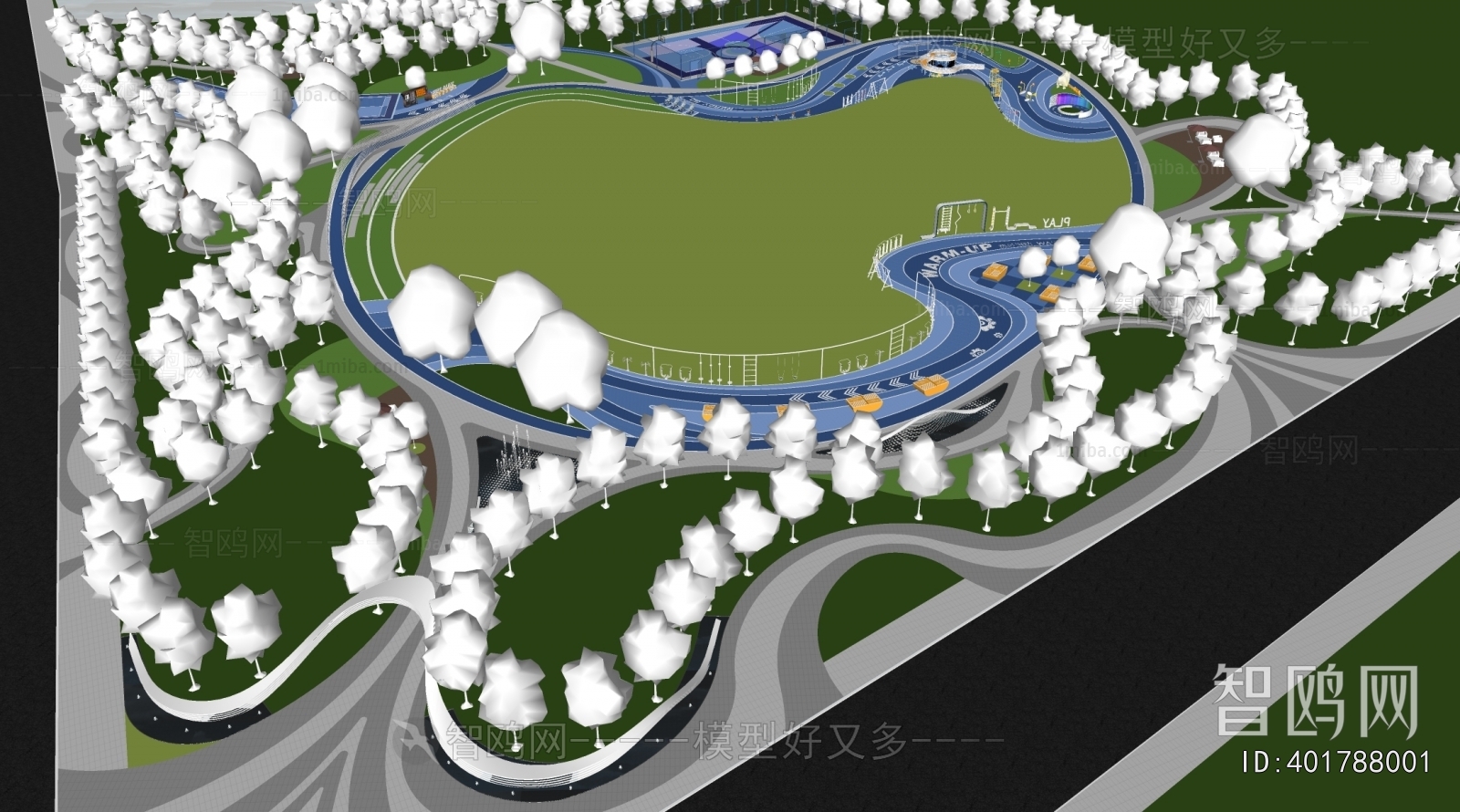 Modern Park Landscape