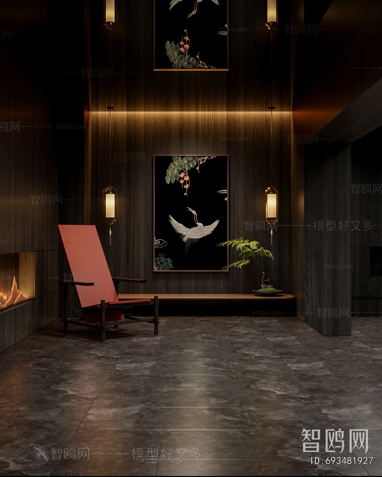 New Chinese Style Hallway