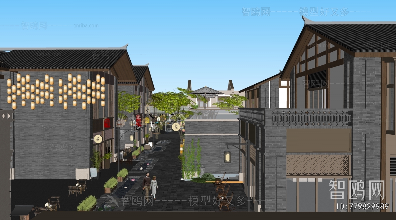New Chinese Style Commercial Street