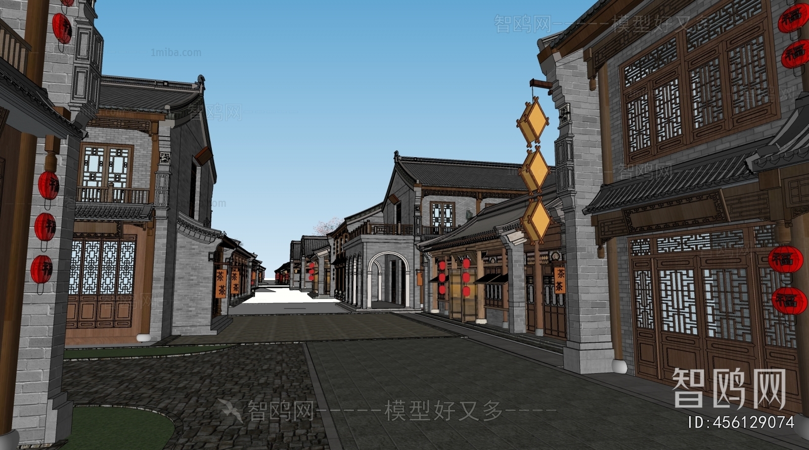 New Chinese Style Commercial Street