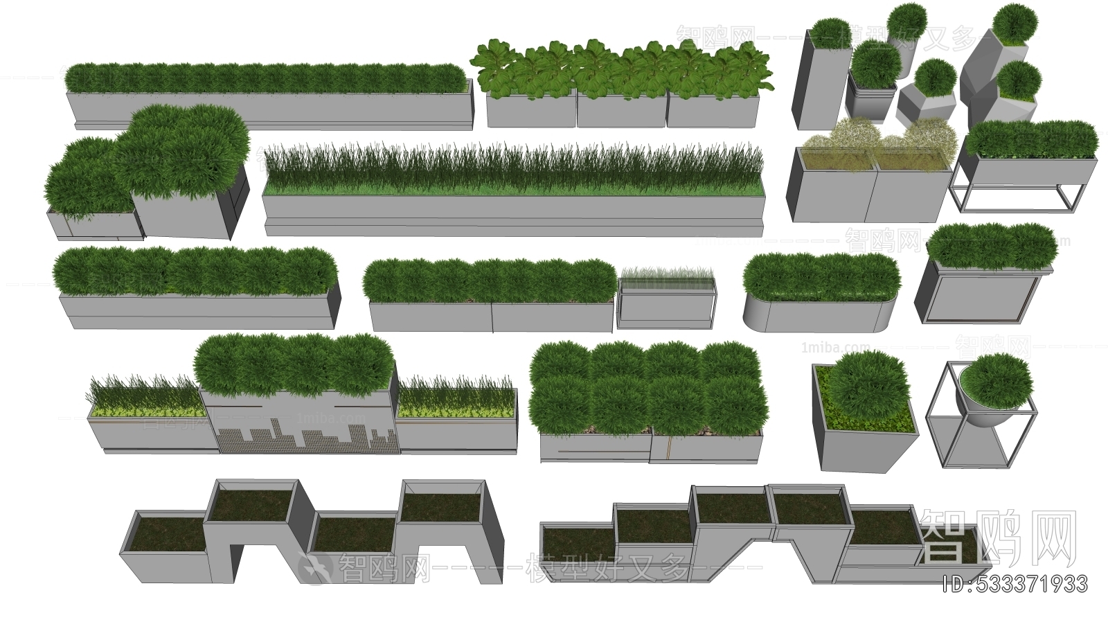 Modern Flower Bed, Flower Bowl, Flower Box