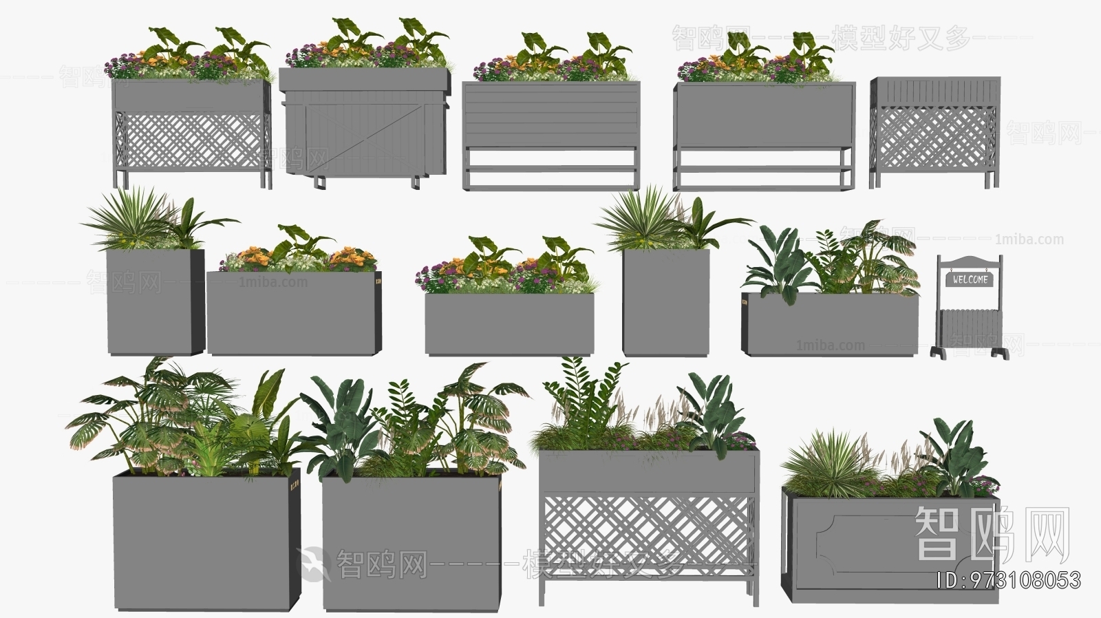 Modern Flower Bed, Flower Bowl, Flower Box