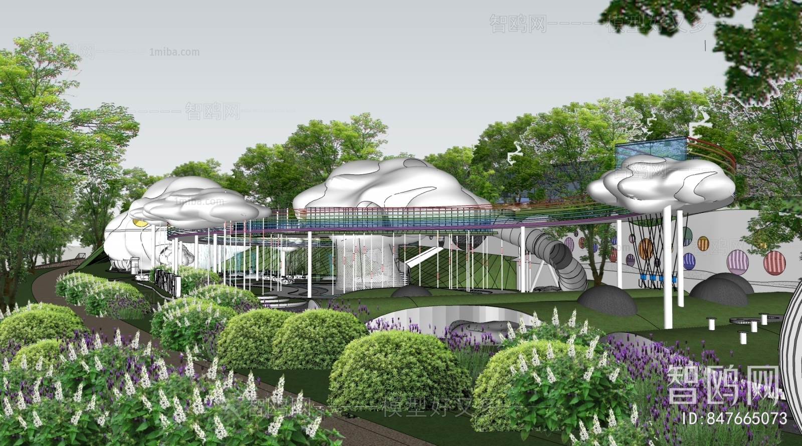 Modern Park Landscape