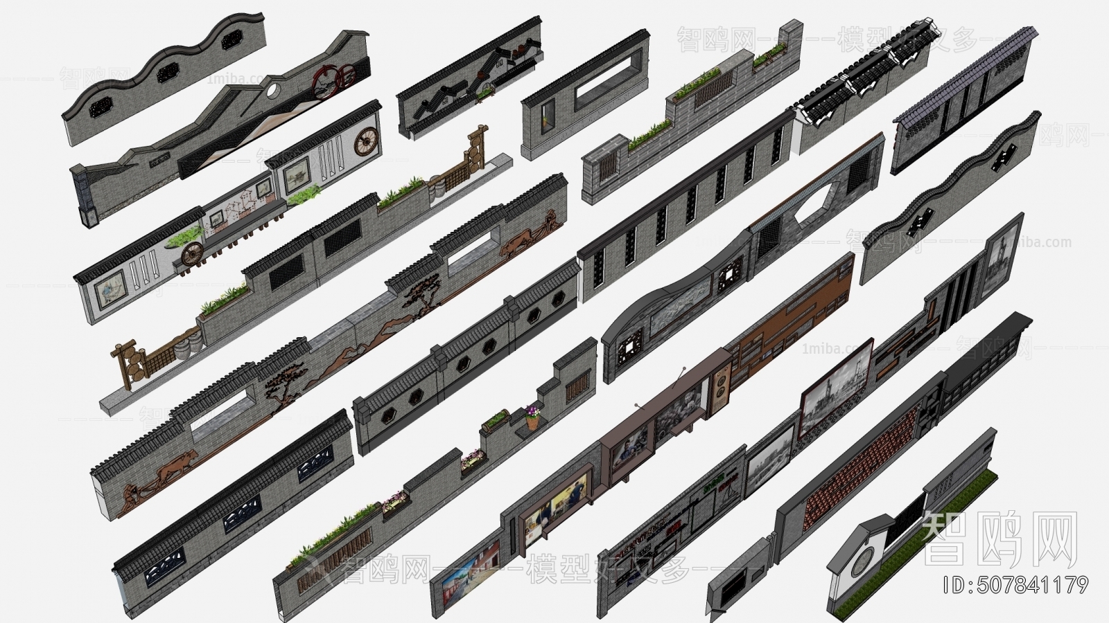 New Chinese Style Landscape Wall