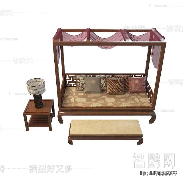 Chinese Style Arhat Bed