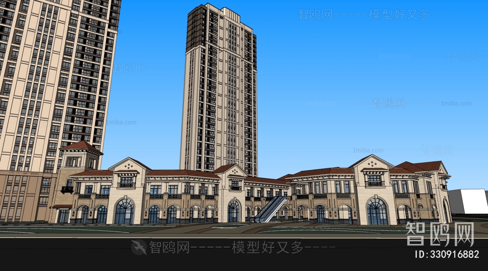 European Style Commercial Street