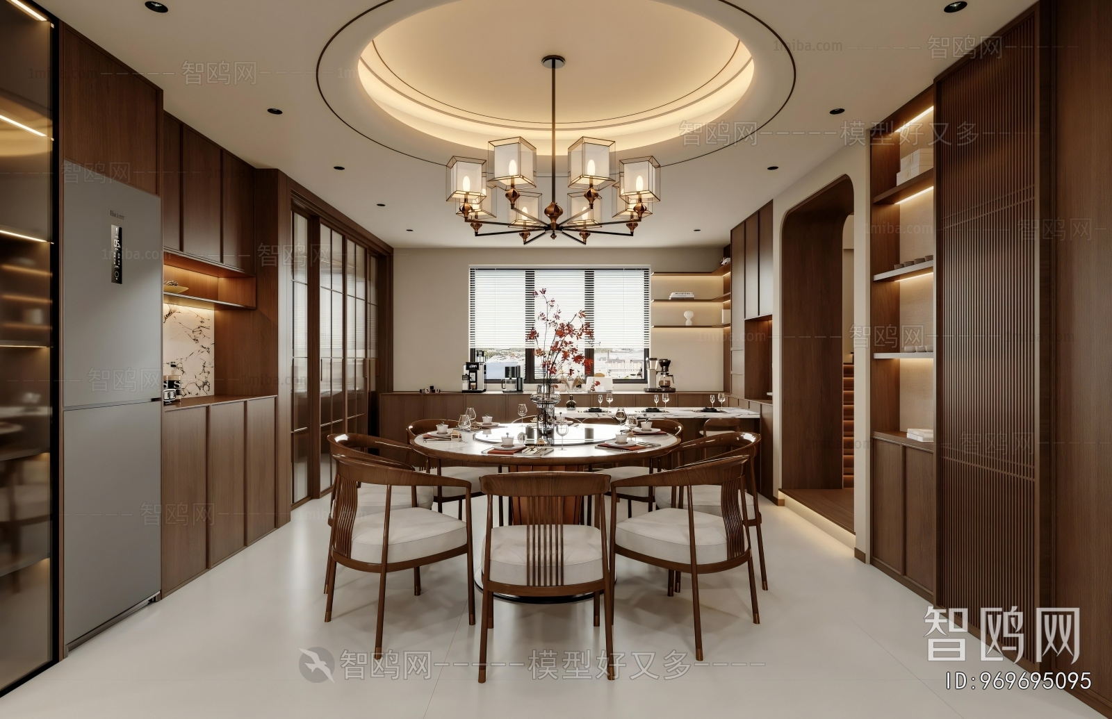 New Chinese Style A Living Room