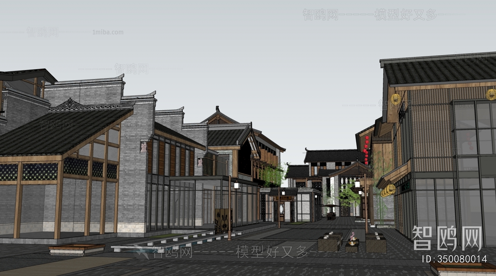 New Chinese Style Commercial Street