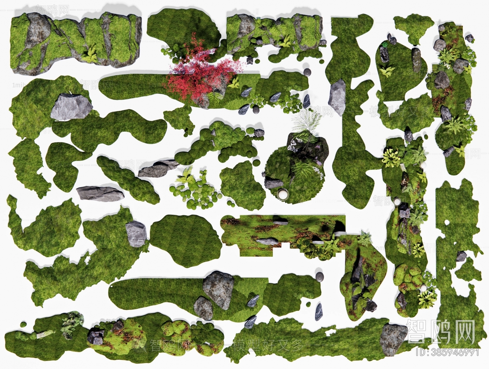 New Chinese Style Rockery Waterscape