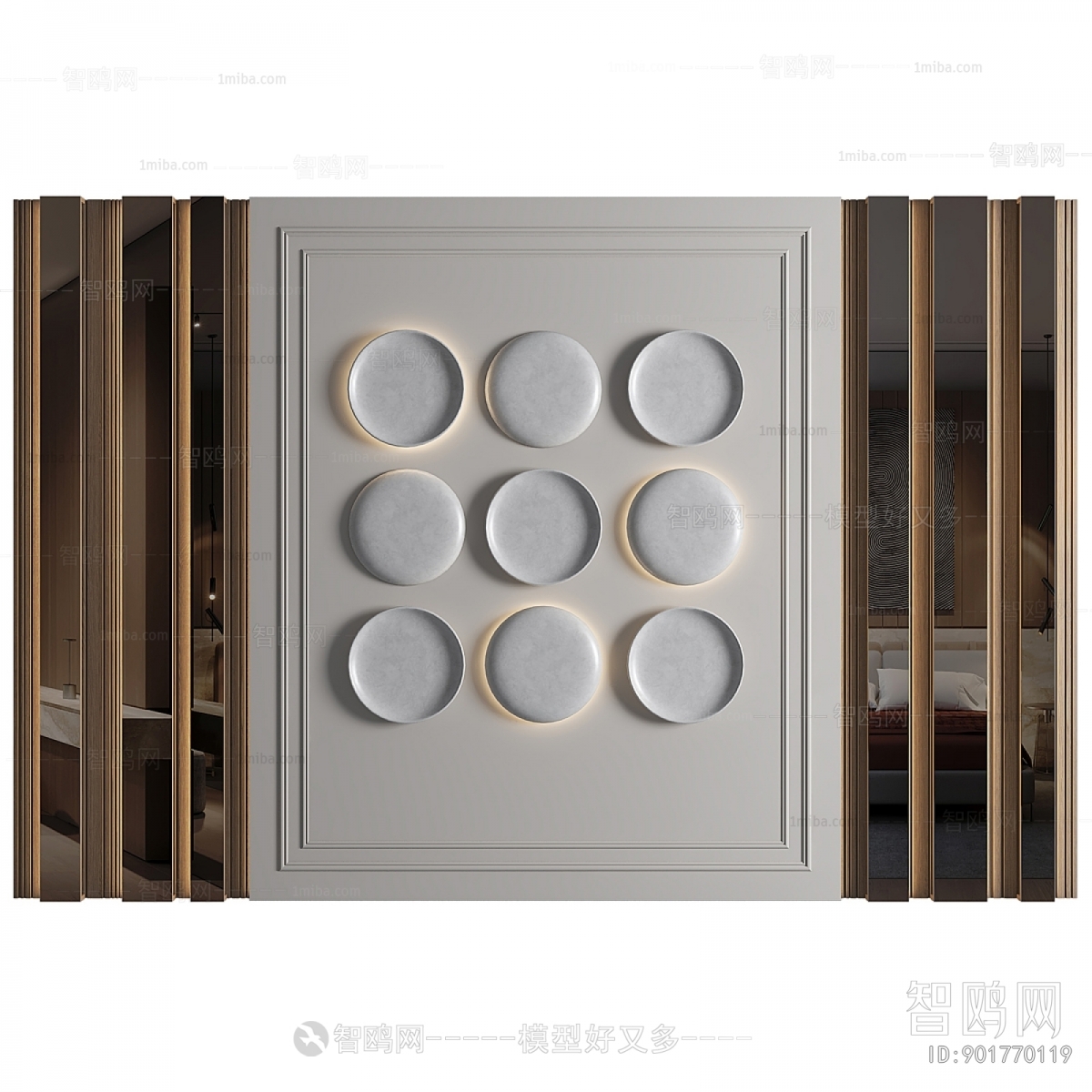 New Chinese Style TV Wall