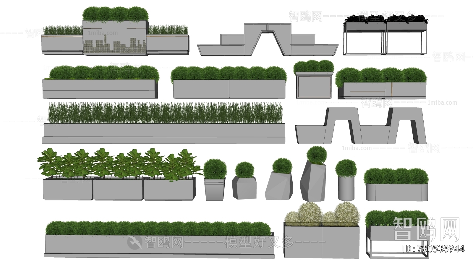 Modern Flower Bed, Flower Bowl, Flower Box