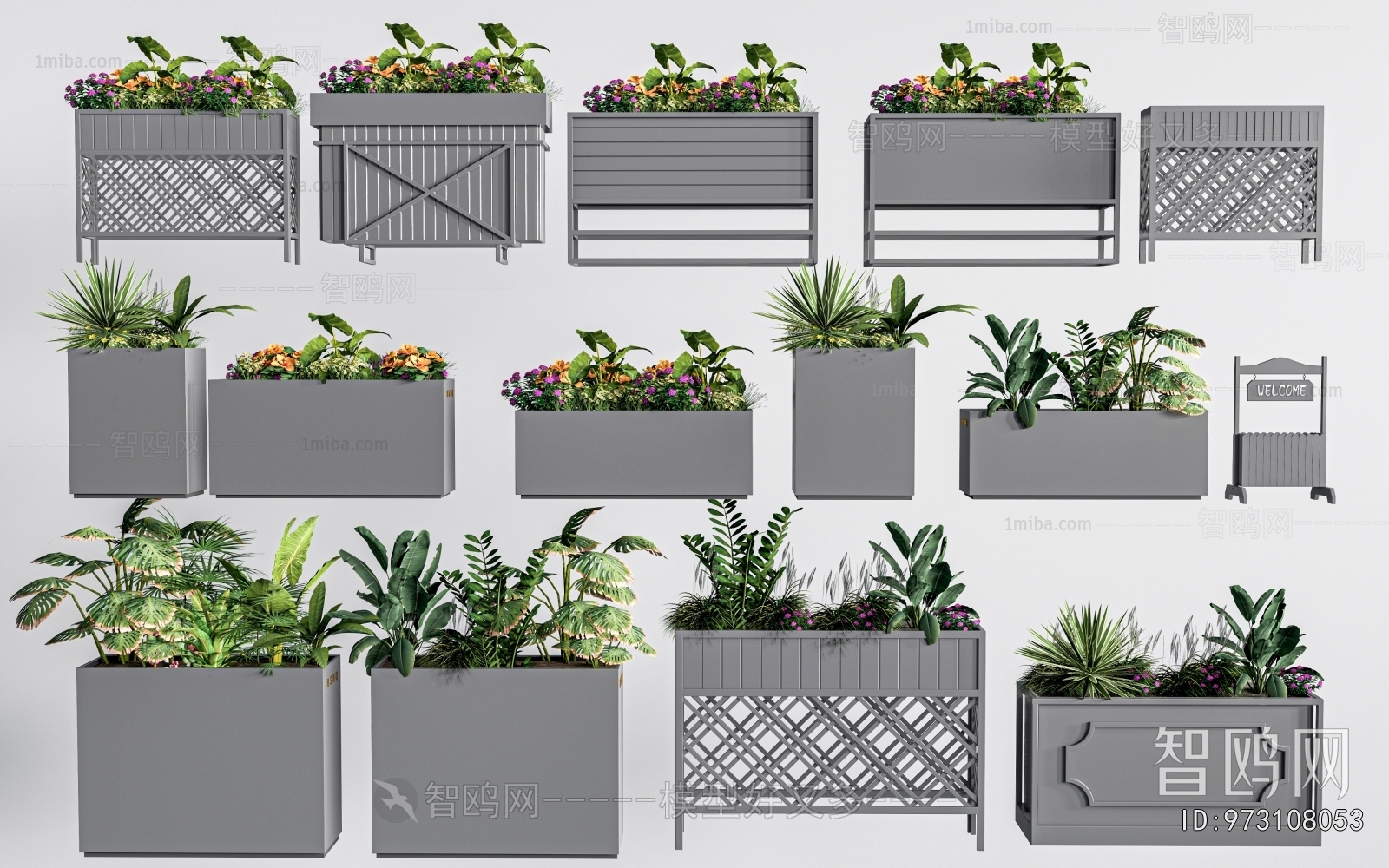 Modern Flower Bed, Flower Bowl, Flower Box