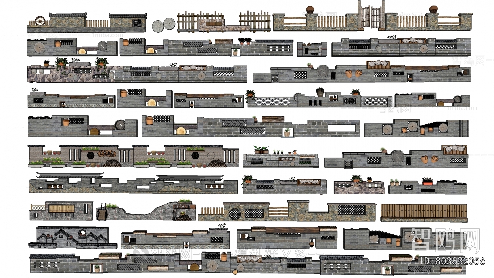 New Chinese Style Landscape Wall