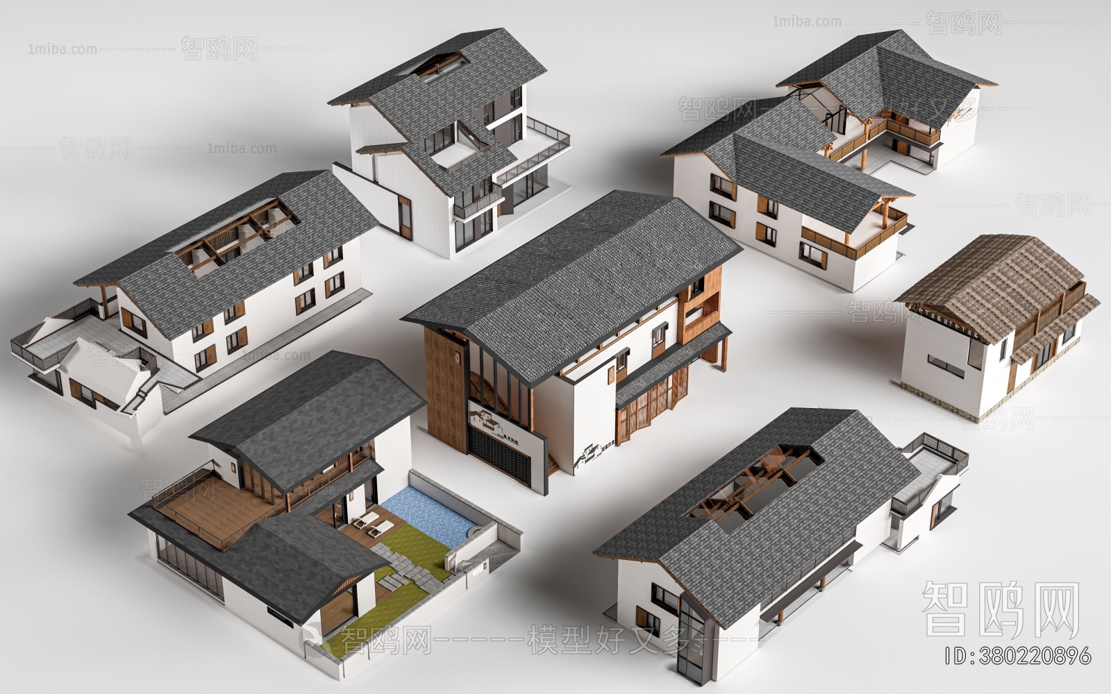 New Chinese Style Appearance Of Commercial Building