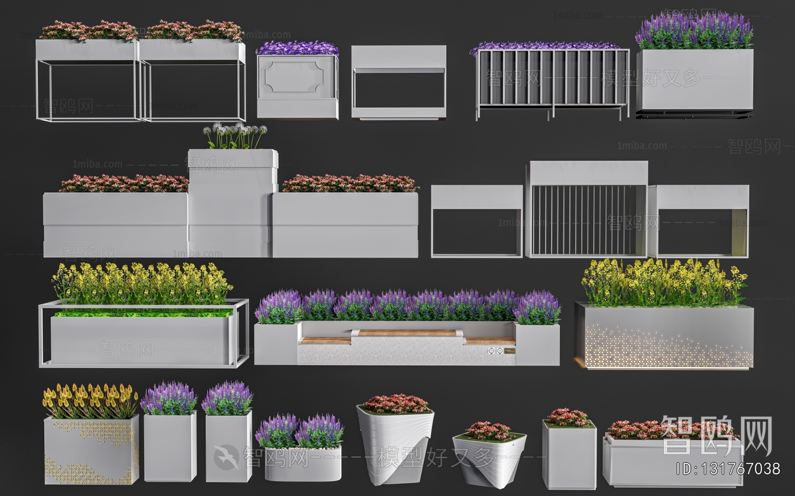 Modern Flower Bed, Flower Bowl, Flower Box