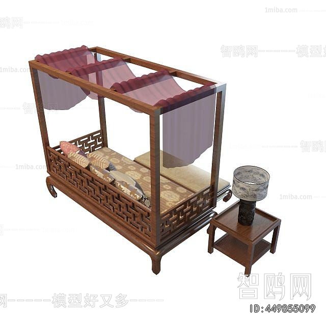 Chinese Style Arhat Bed