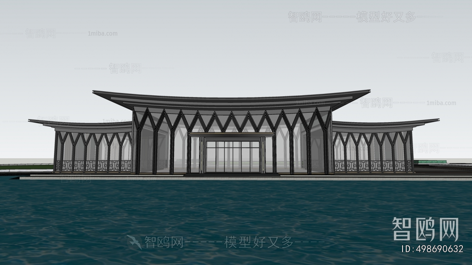 New Chinese Style Architecture Of Artistic Style