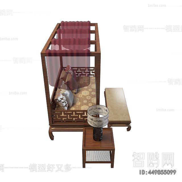 Chinese Style Arhat Bed