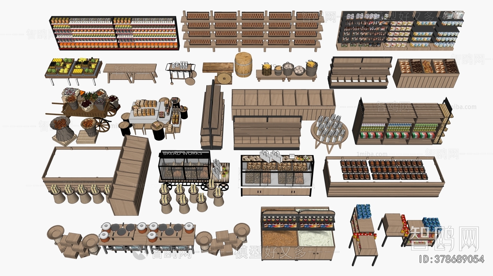 New Chinese Style Supermarket Shelf