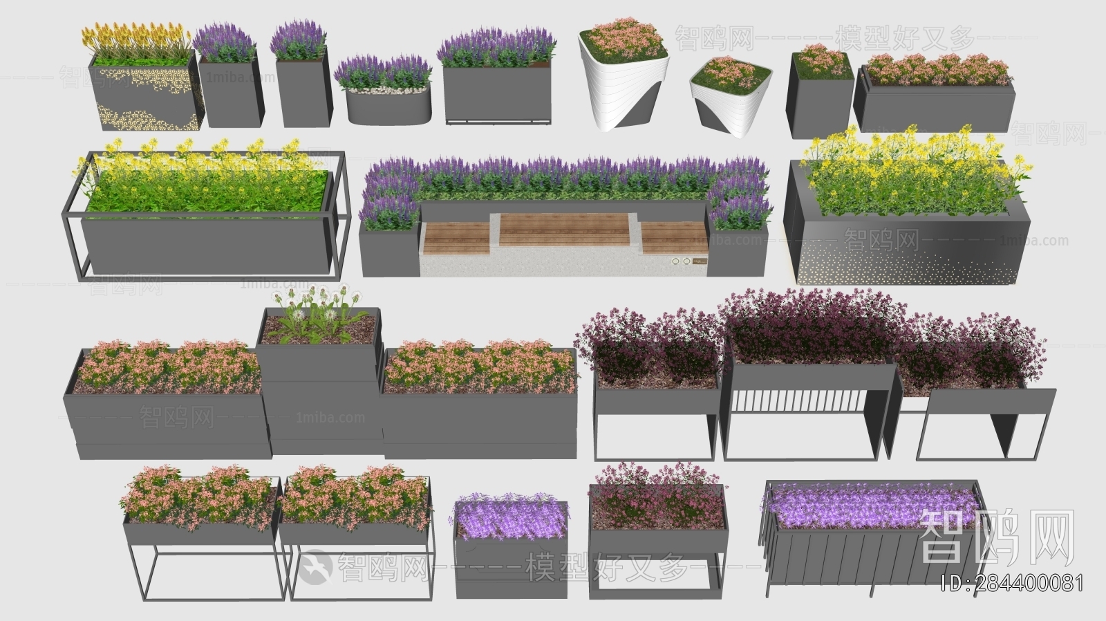 Modern Flower Bed, Flower Bowl, Flower Box