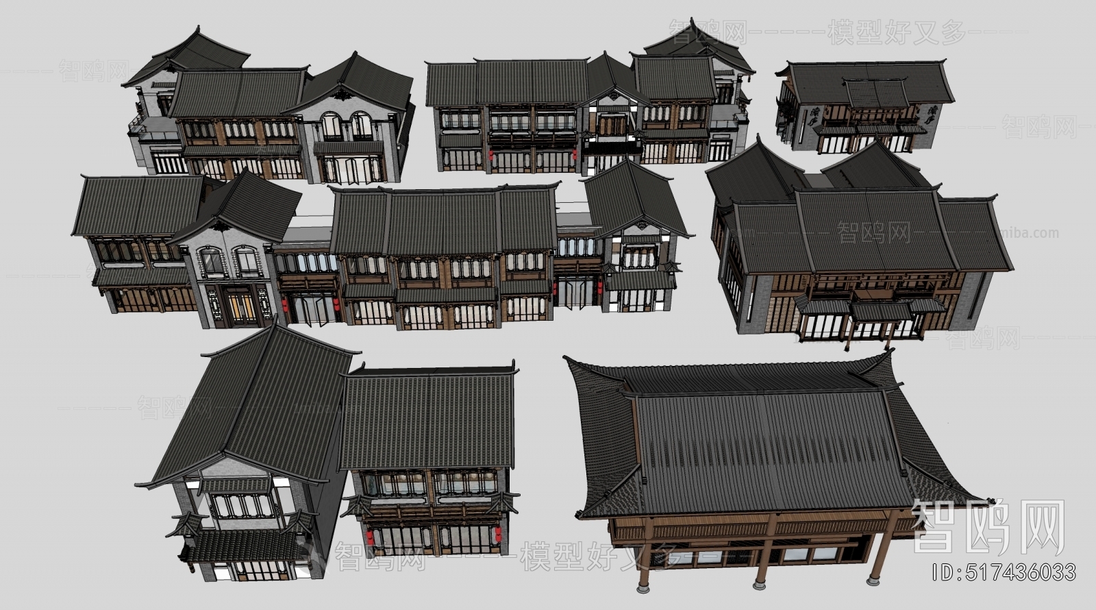 Chinese Style Appearance Of Commercial Building