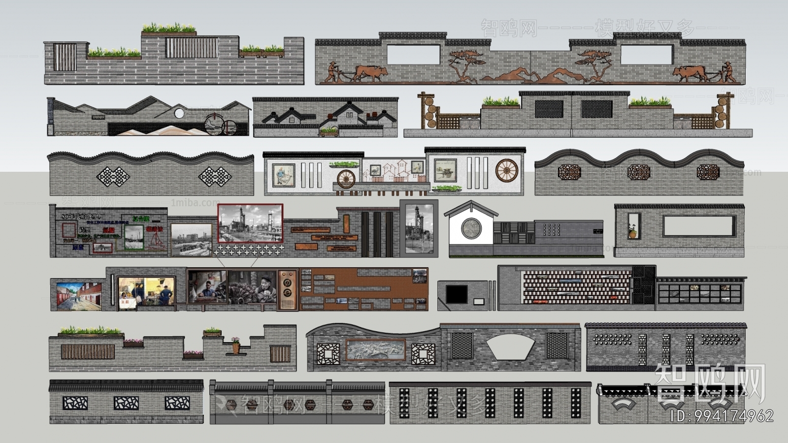 New Chinese Style Landscape Wall