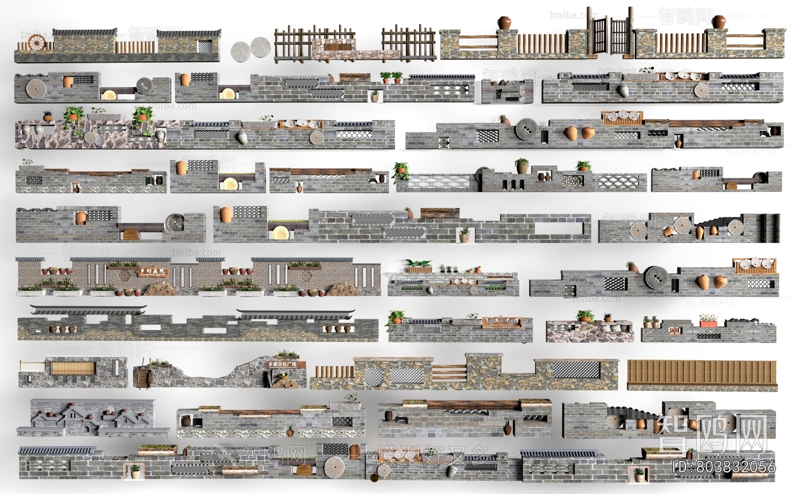 New Chinese Style Landscape Wall