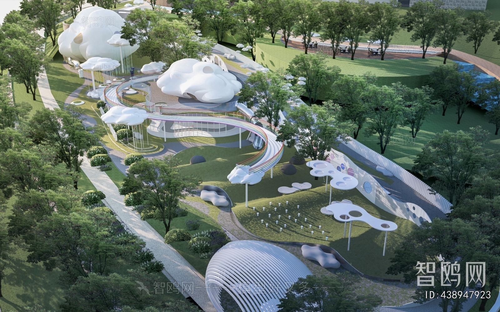 Modern Park Landscape