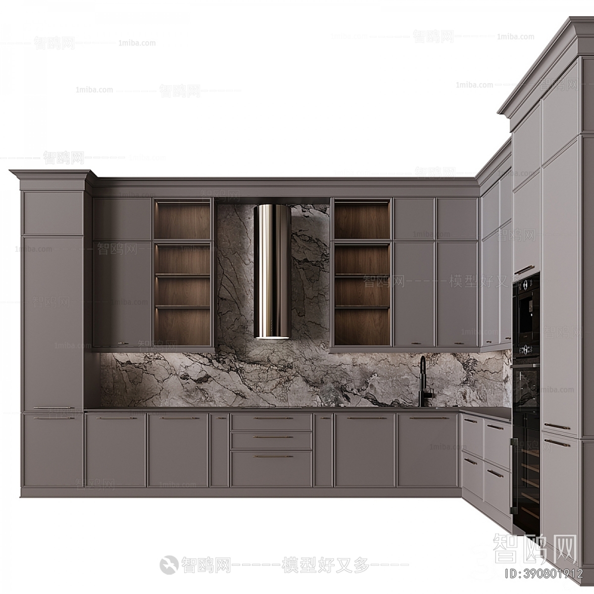 Simple European Style Kitchen Cabinet