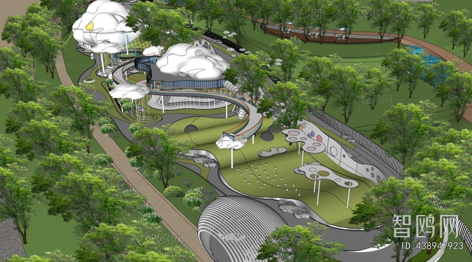 Modern Park Landscape