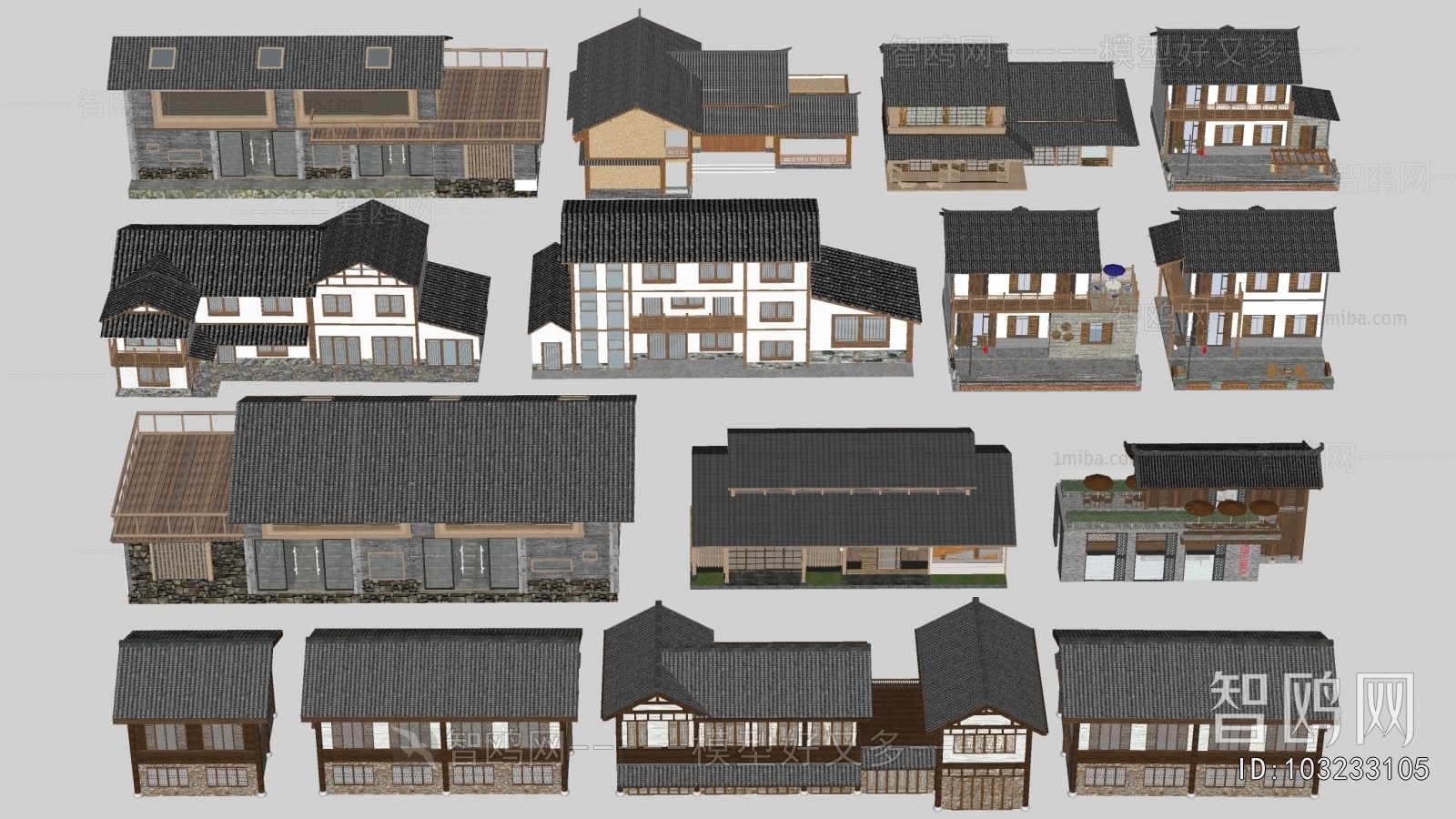 New Chinese Style Appearance Of Commercial Building