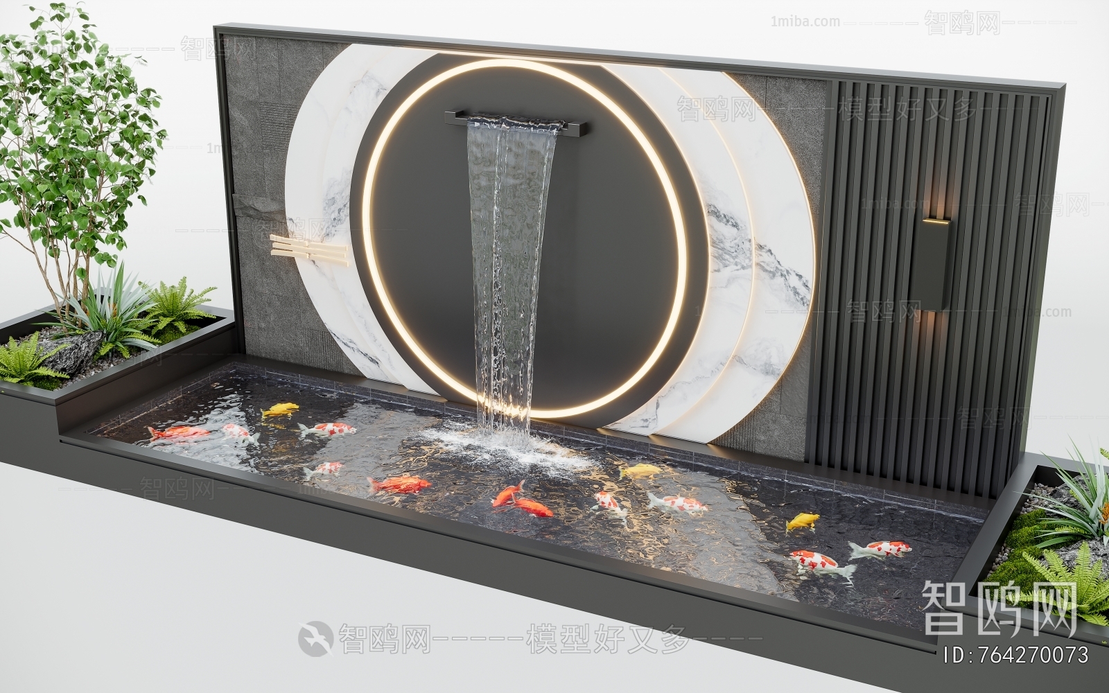 Modern Rockery Waterscape