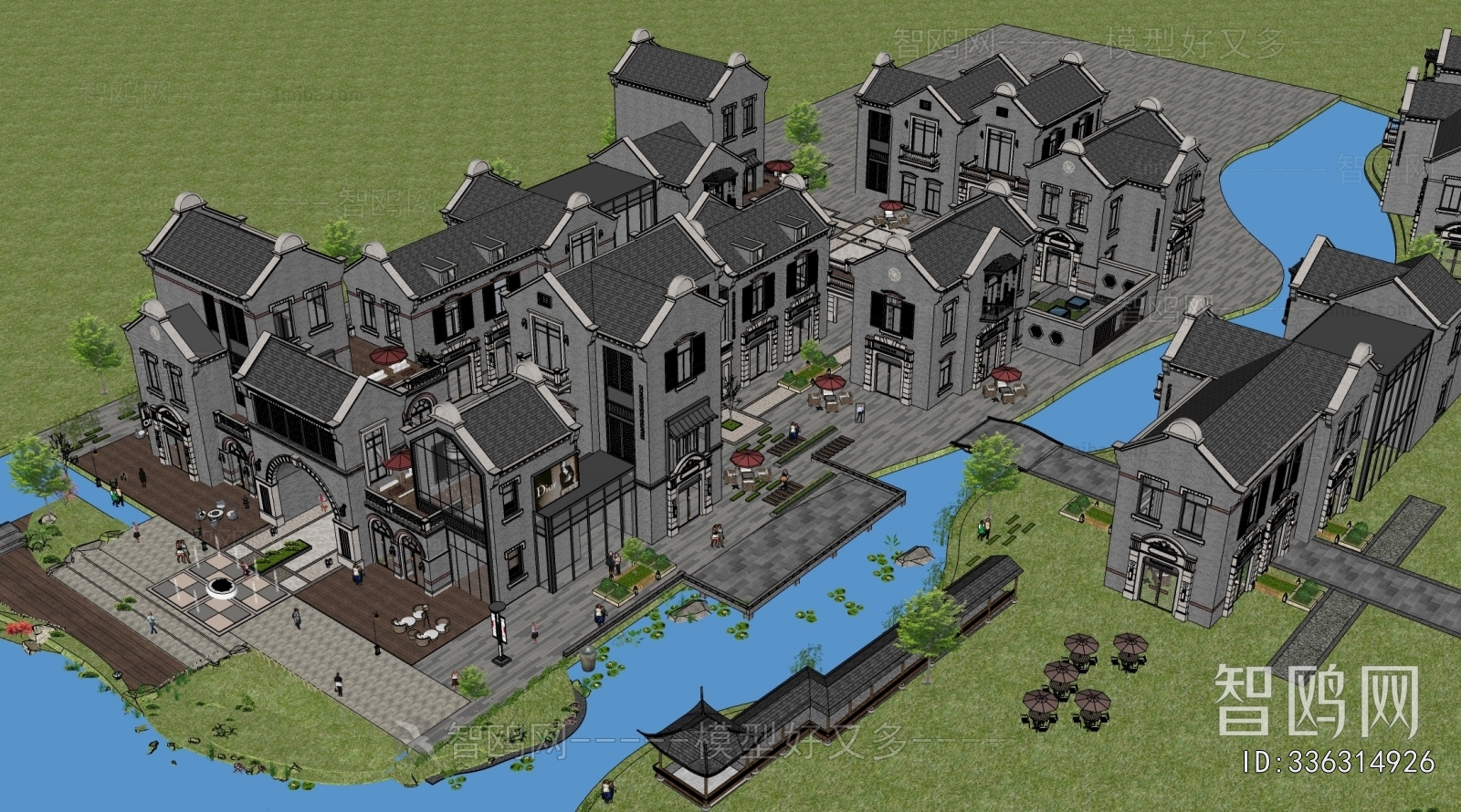 New Chinese Style Commercial Street